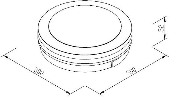 Inlight Πλαφονιέρα 30εκ. LED Inlight Πλαφονιέρα 30εκ. LED