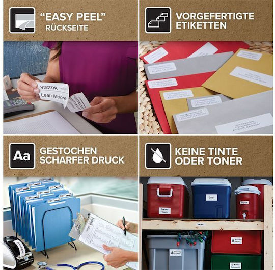 Dymo 500 Self-Adhesive Labels on Roll 25x54mm 24 Pieces