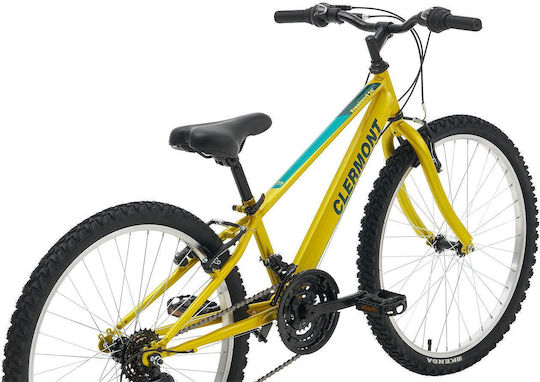Clermont Freeland 24" 2026 Mountain Bike Galben cu Nivele de Viteză