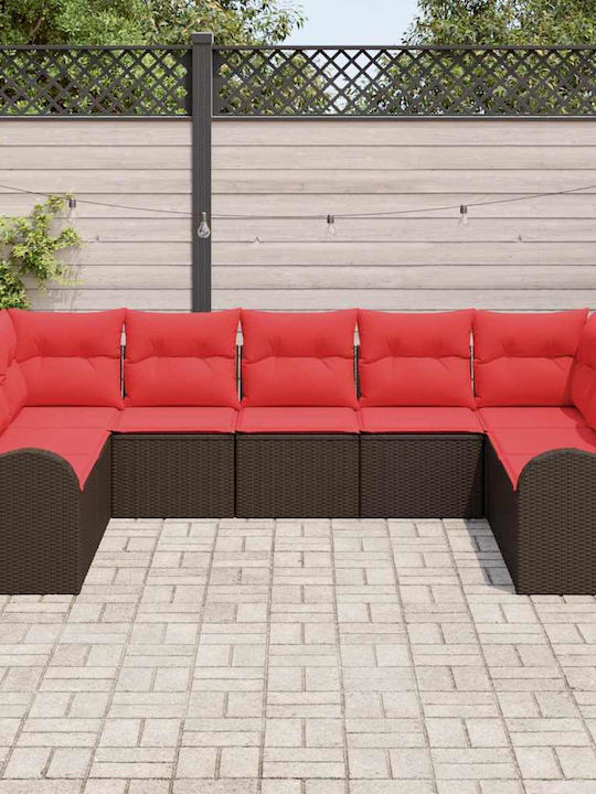 Γωνιακός Καναπές Εξωτερικού Χώρου Rattan