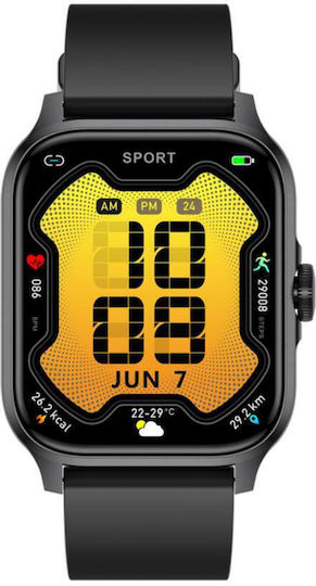 Eko Lumos Smartwatch με Παλμογράφο (Black)