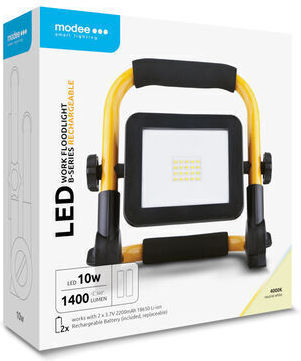 Modee Lighting Στεγανός Προβολέας LED 10W Φυσικό Λευκό 4000K IP54