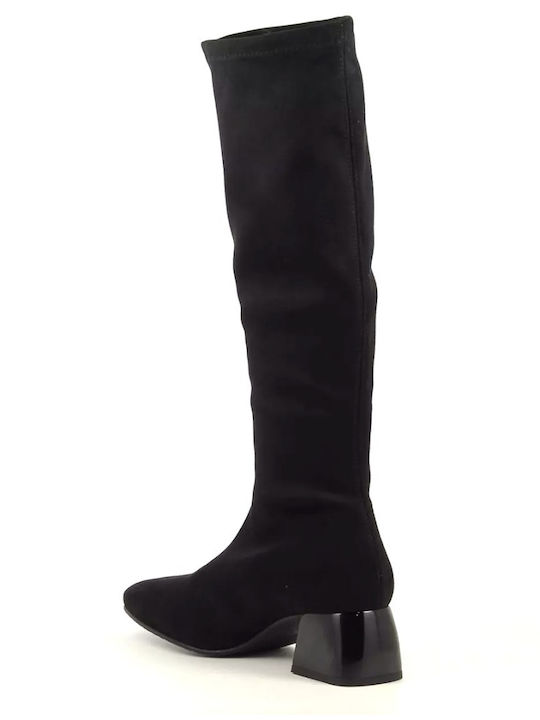 Cizme Dama Suede Negre