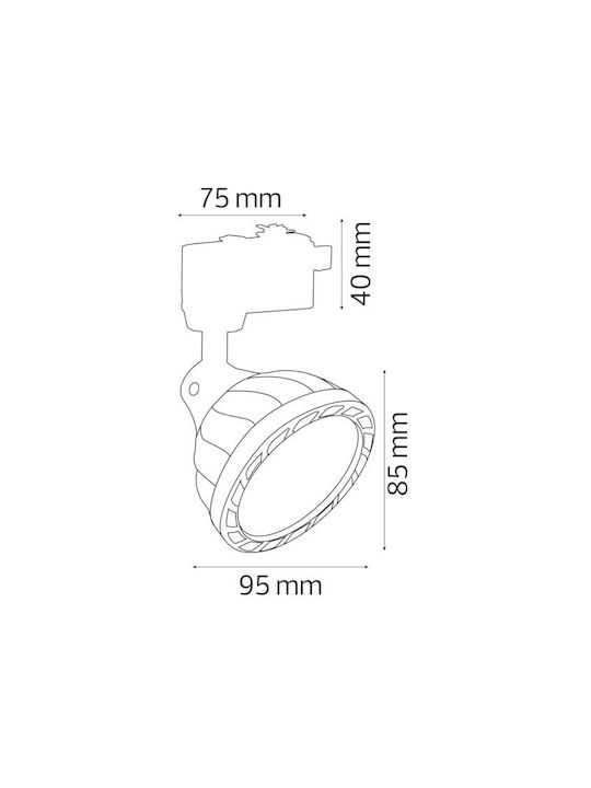 Horoz Electric LED Natural White Spot in White Colour