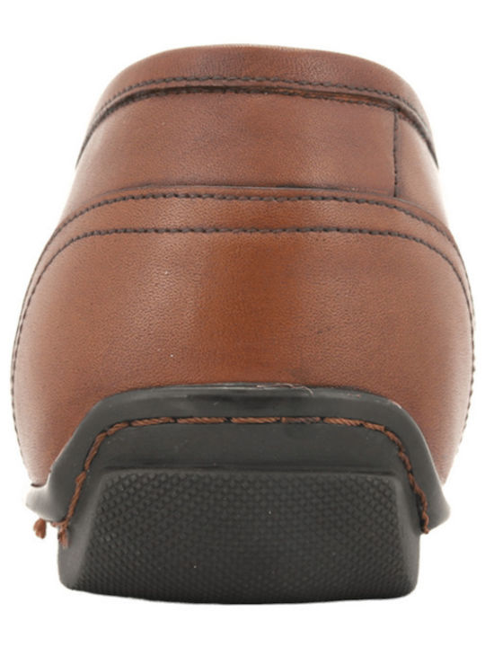 Кожени Мъжки Мокасини в Тютюнев Цвят