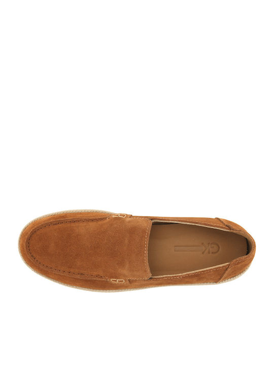 Espadrile Pentru Bărbați Din Catifea În Culoare Tabac