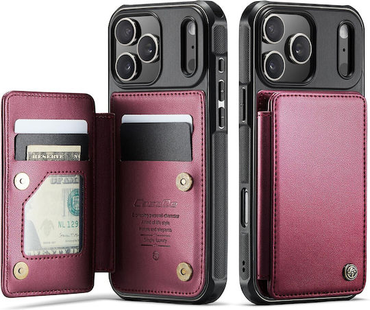 Caseme Rfid Wallet Δερμάτινο / Δερματίνης Κόκκινο (iPhone 17 Pro MaxNokia C22)