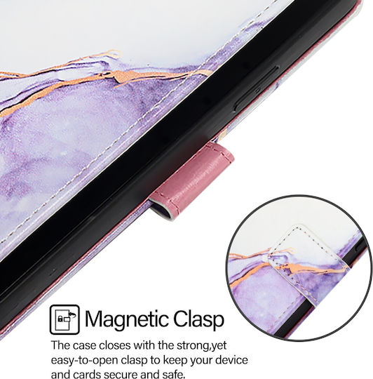 Book Tempered Glass Purple (TCL 50 SE)