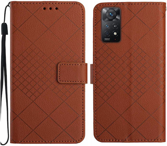 Book Tempered Glass Brown (Redmi Note 12 Pro 4G)