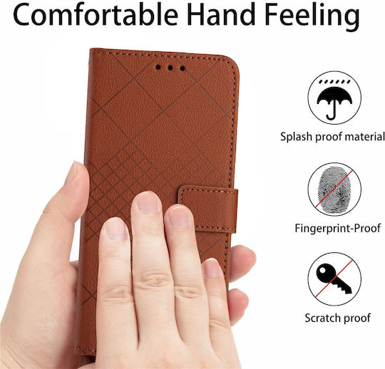Book Tempered Glass Brown (Redmi Note 12 Pro 4G)