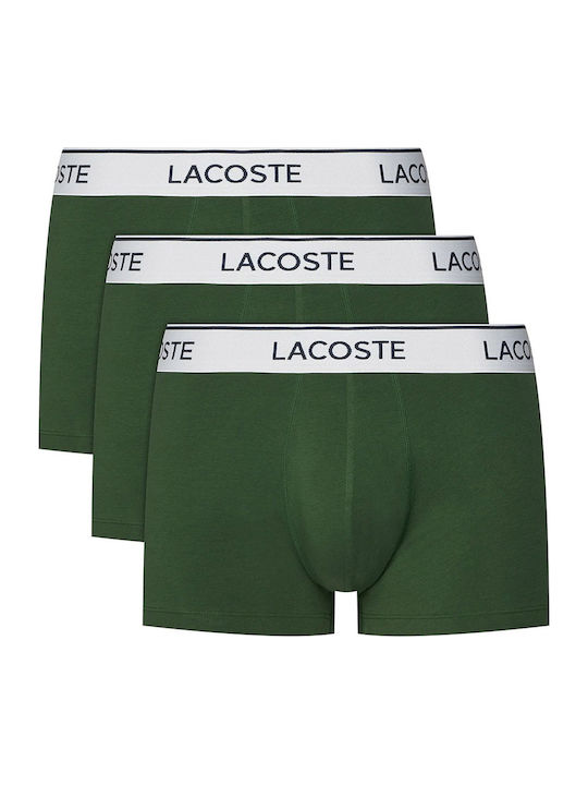 Lacoste Μποξεράκια 3Pack Green