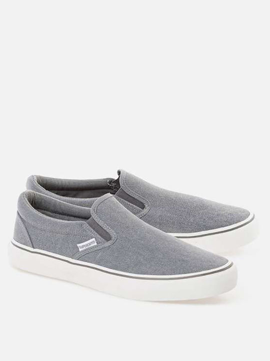 Canvas Men's Slip-On Gray
