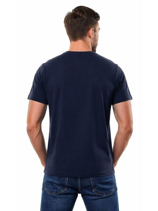Cotton Point Ανδρικό Διαφημιστικό T-shirt Κοντομάνικο Σκούρο Μπλε