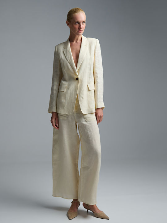 Marella Women's Blazer Ecru Marella Women's Blazer Ecru