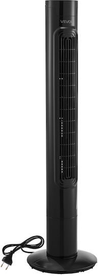 Vevor Ventilator Tip Turn 50W Cu Telecomandă Negru