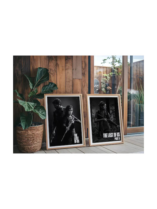 Gaming Poster Last Us Part Ii Ellie Gm2340 40cm X 50cm Brown Wooden Frame