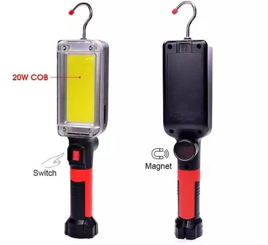 Work & Site Light Extension Cord Rechargeable LED with Brightness up to 700 Lumen Flashlight