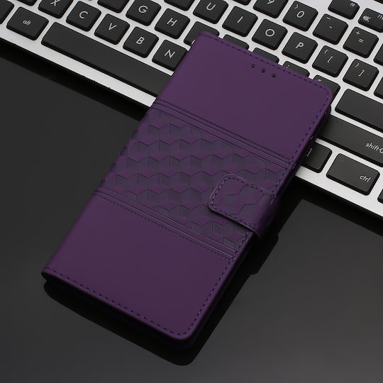 Book Tempered Glass Μωβ (Redmi 13C 4G / Poco C65 4GRealme C65)