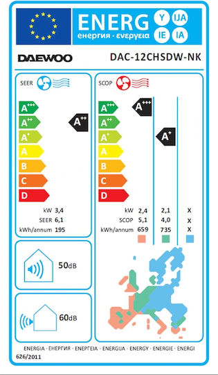 Климатик Inverter 12000 BTU A++/A+ с WiFi