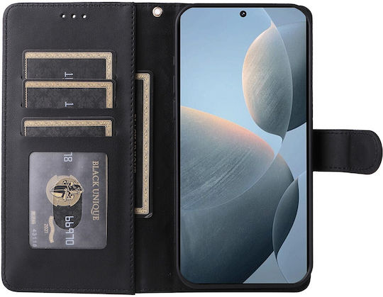 Book Tempered Glass Μαύρο (Poco X6 Pro)