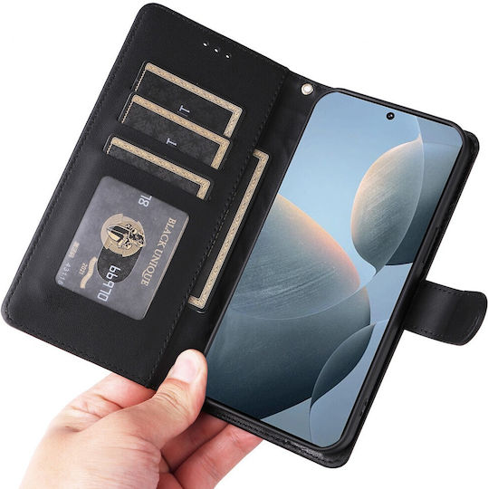 Book Tempered Glass Μαύρο (Poco X6 Pro)