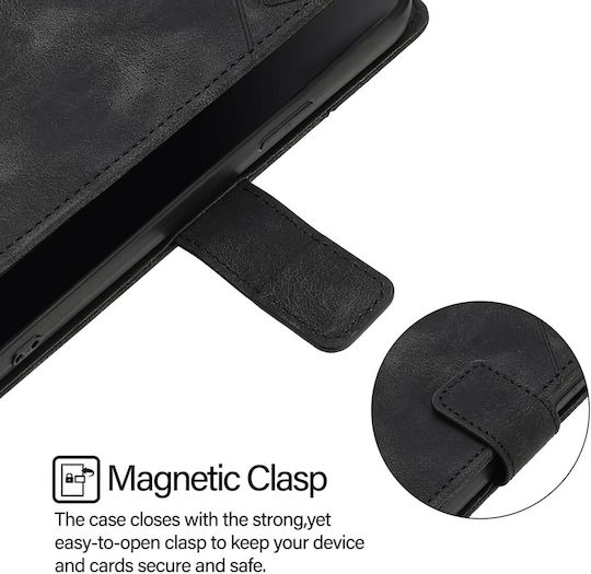 Book Gehärtetes Glas Schwarz Redmi Note 14 Pro 5G Poco X7Realme 14 Pro