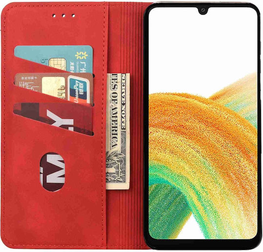 Book Tempered Glass Red (Galaxy A55 Oppo A55 5G)