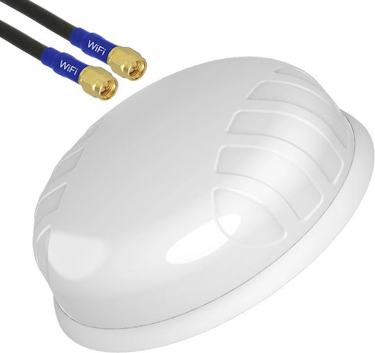 Poynting A-PUCK-0012-V2-01-W Εξωτερική Κεραία WiFi Πανκατευθυντική 5dBi