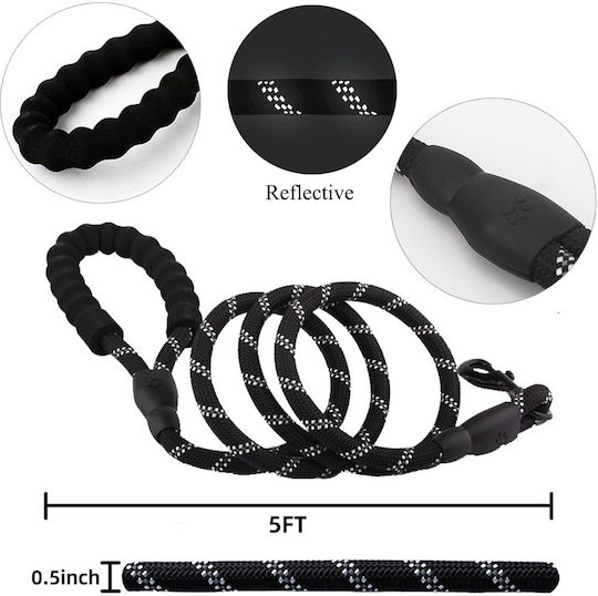 Ideaplus Pet Hundeleinen Und -führungen Schulung Riemen in Schwarz Farbe