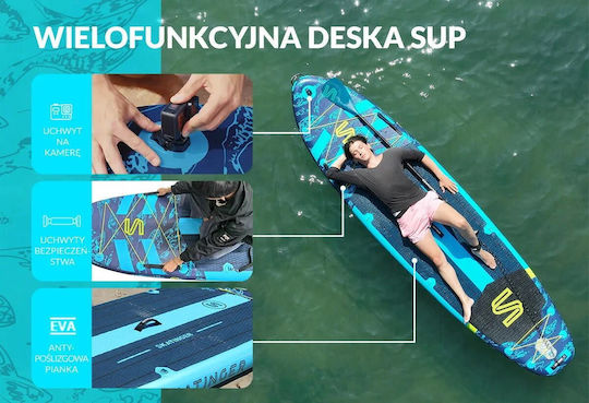 Φουσκωτή Σανίδα SUP με Μήκος 3.5m Γαλάζια