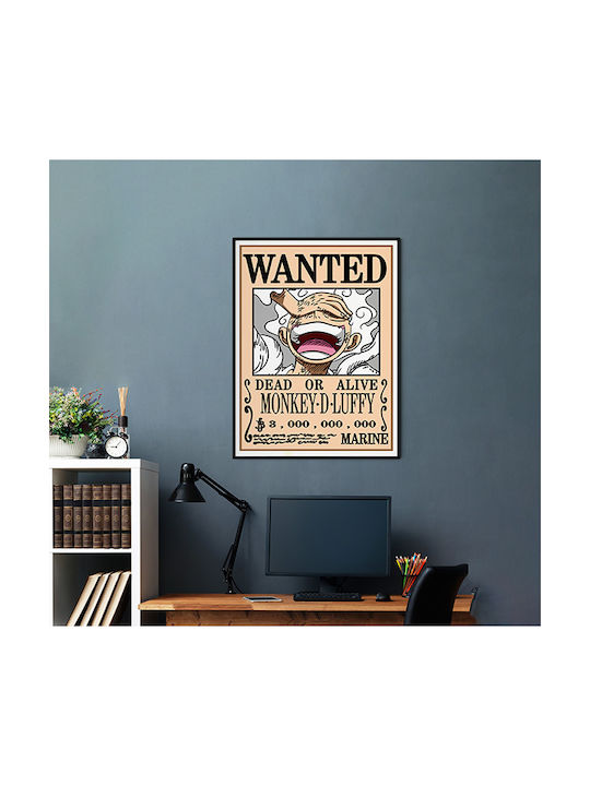 Poster One Piece Monkey D Luffy Wanted An165 40cm x 50cm