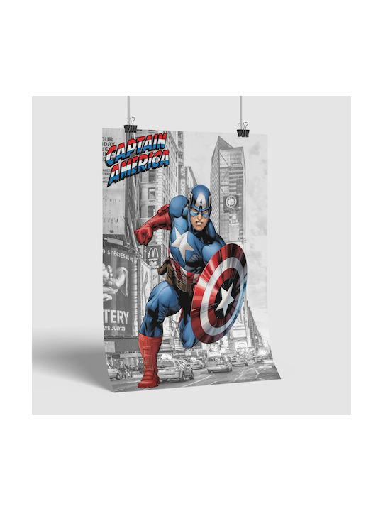 Poster Comic Captain America Cm004 40cm X 50cm