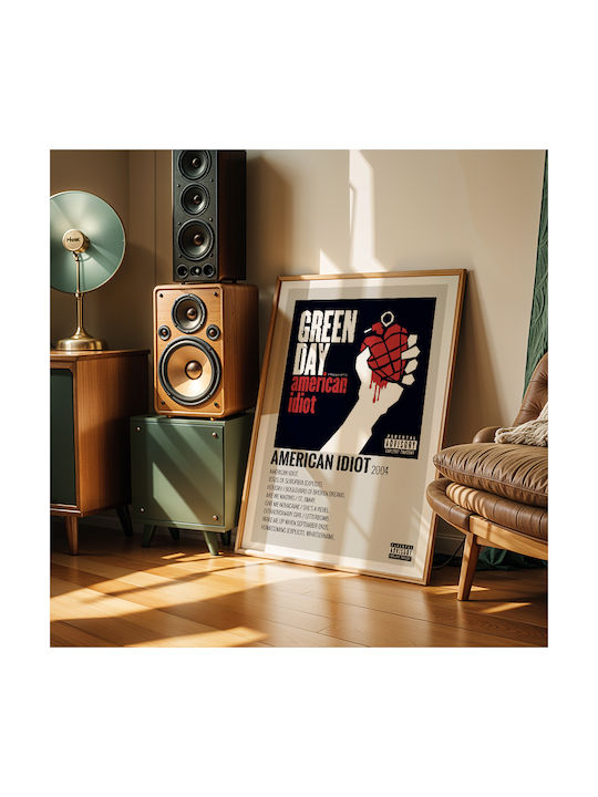 Плакат Музика American Idiot Green Day Ms615 40см Х 50см