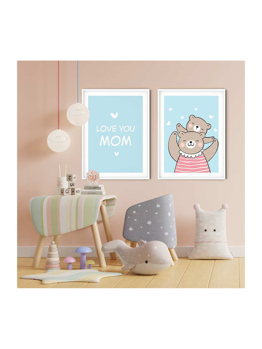Παιδική Αφίσα Momma Bear 50x40εκ.