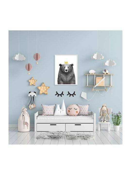 Παιδική Αφίσα Queen Bear 50x40εκ.