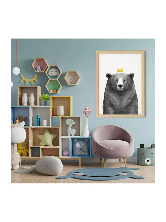 Παιδική Αφίσα Queen Bear 50x40εκ.