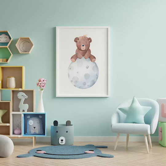 Παιδική Αφίσα Little Bear On The Moon 50x40εκ.
