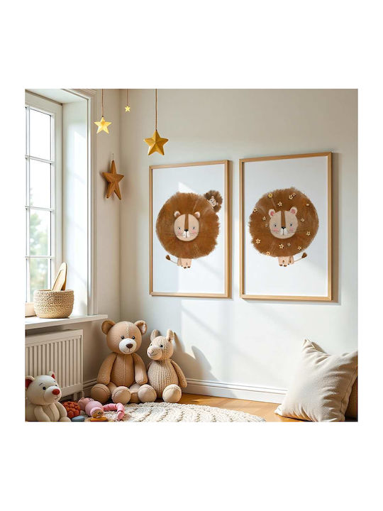 Poster pentru copii Leu 50x40 cm