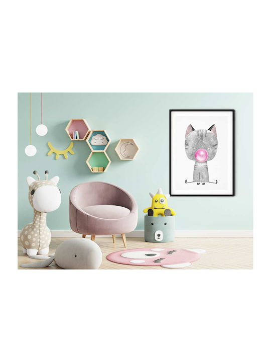 Детски Плакат Little Grey Cat 50x40см