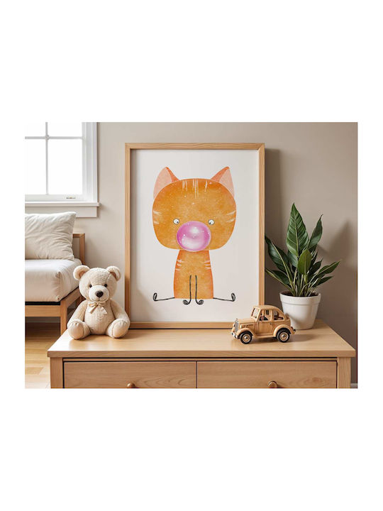 Παιδική Αφίσα Little Cat 50x40εκ.