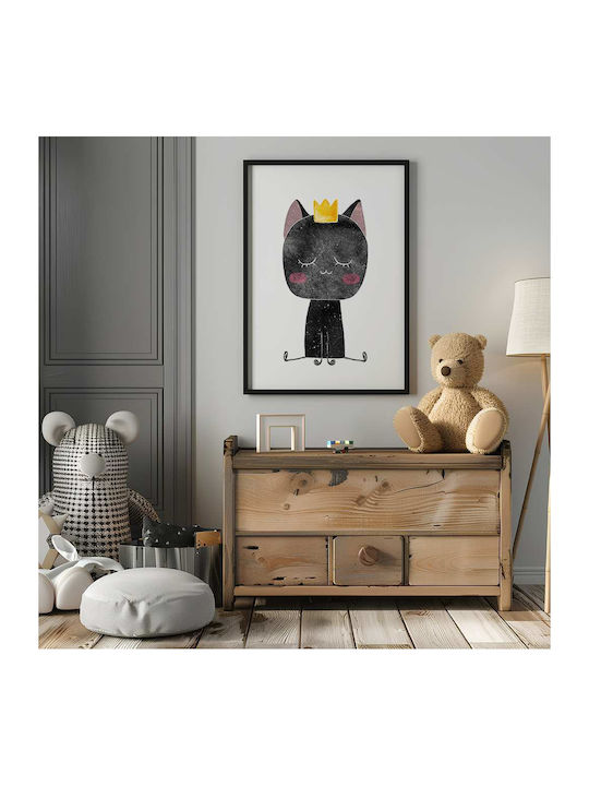 Παιδική Αφίσα Little Queen Cat 50x40εκ.