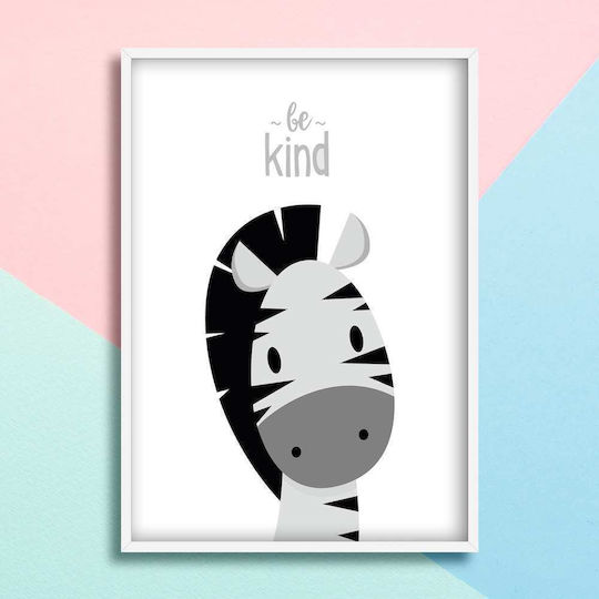 Kinderposter Zebra 50x40cm