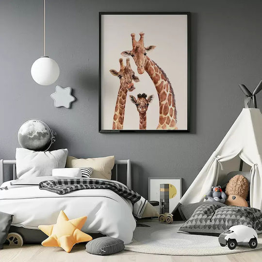 Детски Плакат Giraffe Famliy 50x40см