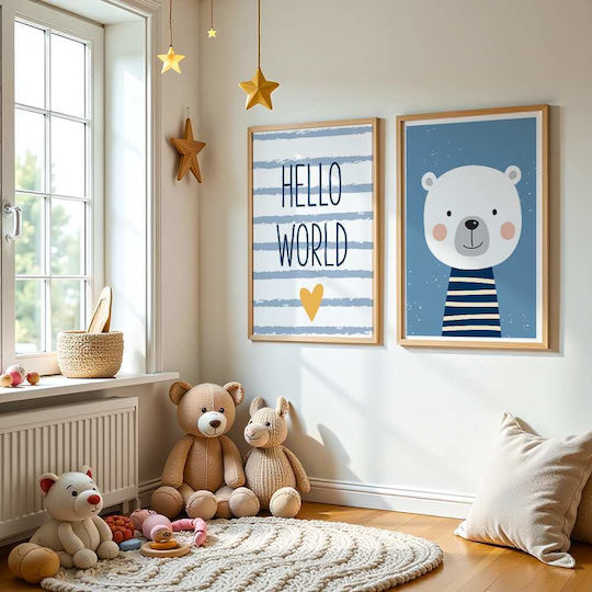 Παιδική Αφίσα Little Bear 50x40εκ.