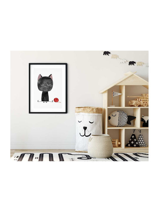 Παιδική Αφίσα Little Black Cat 50x40εκ.
