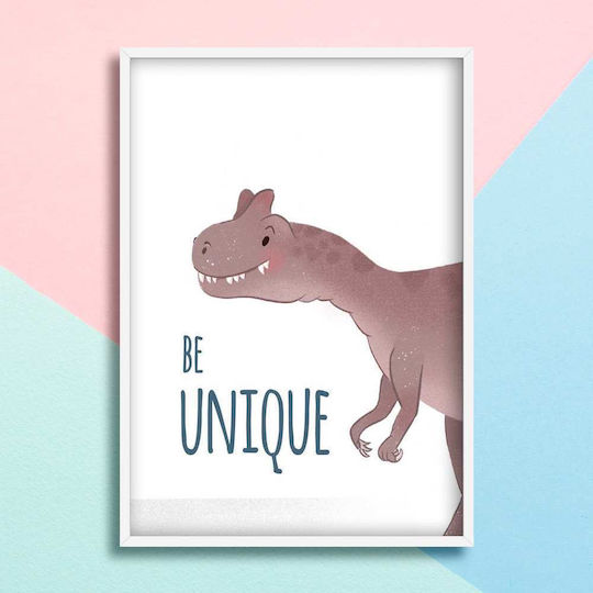 Poster Pentru Copii Dinozaur Be Unique 50x40cm