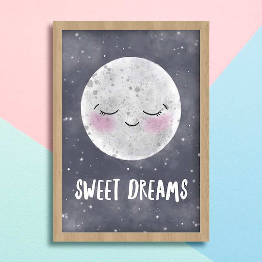 Παιδική Αφίσα Φεγγαράκι Sweet Dreams 50x40εκ.