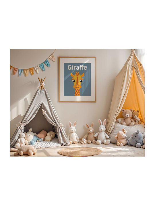 Kids Poster Giraffe 50x40cm