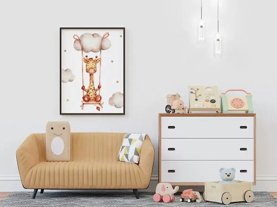 Kids Poster Giraffe In The Sky 50x40cm