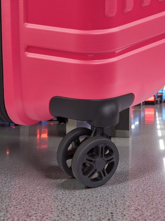 Delsey Lutece Se Large Hard Travel Suitcase Magenta Height 79cm